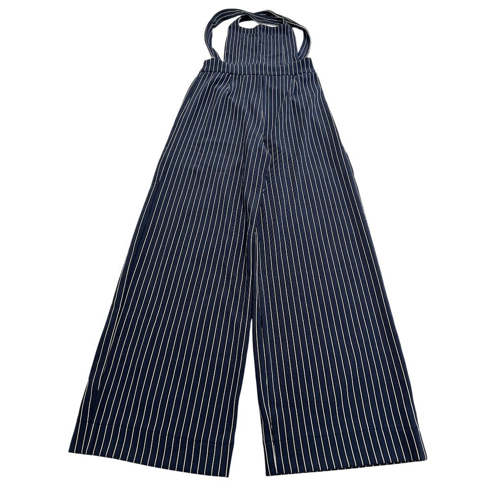 Maria De La Orden Mushroom Jumpsuit in Blue Stripe - Picture 1 of 5